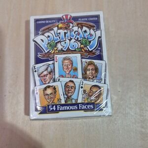 Politcards 96 54 Famous Faces Casino Quality Plastic Coated Playing Cards